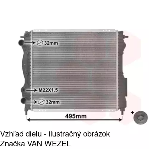 Chladiče vody 600608-8 /POLCAR/ - obr. 2