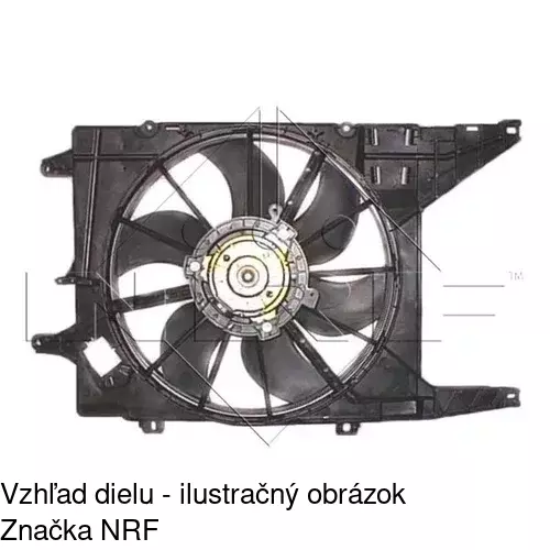Ventilátor bez krytu / podpery 601223U3 /POLCAR/ - obr. 3