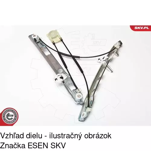 Elektrický mechanizmus okna dverí 6012PSE1E /POLCAR/ - obr. 1