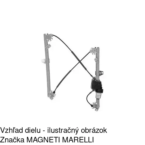 Elektrický mechanizmus okna dverí POLCAR 6012PSE2E