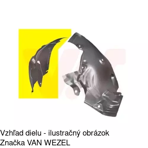 Podblatník (plast) POLCAR 6014FP1Q
