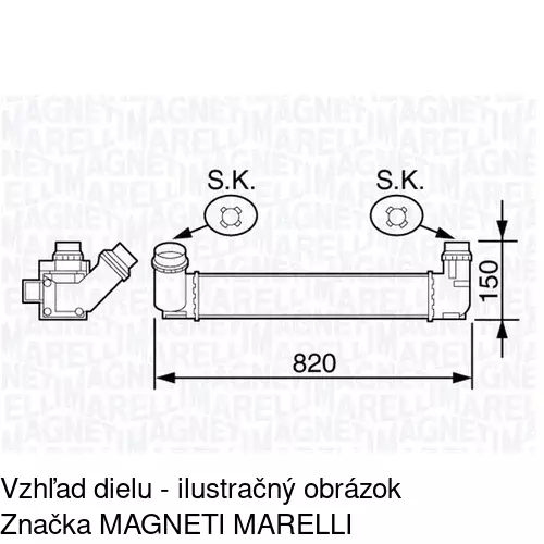 Chladiče vzduchu (Intercoolery) POLCAR 6014J82X