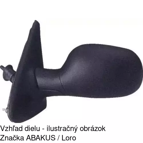 Rám vonkajšieho zrkadla 601555TE /POLCAR/ - obr. 4