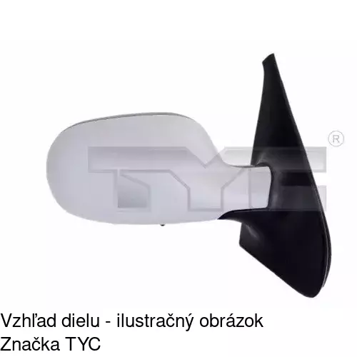 Vonkajšie zrkadlo 6016514E /POLCAR/ - obr. 5