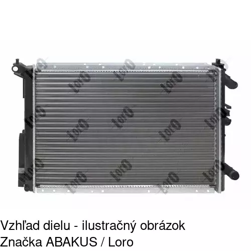 Chladiče vody 603208A2 /POLCAR/ - obr. 1