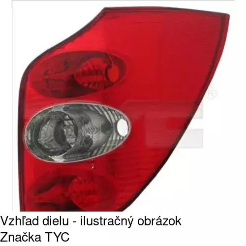 Zadné svetlo POLCAR 6037872E