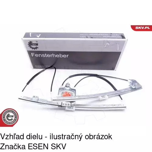 Mechanizmus sťahovania okna elektrický bez motora 6037PSG2 /POLCAR/ - obr. 1