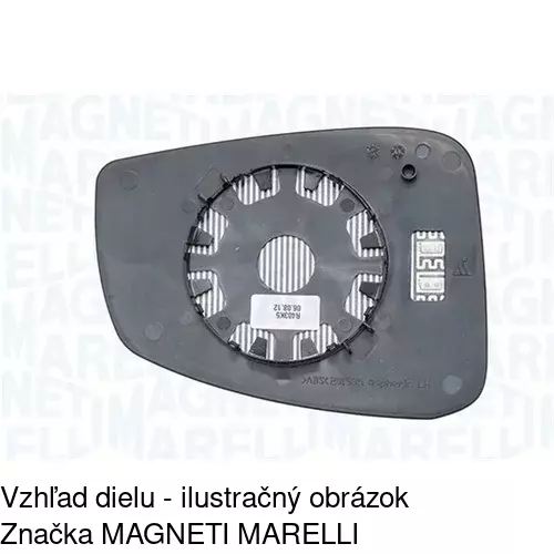 Sklo vonkajšieho zrkadla s držiakom 6039543E /POLCAR/ - obr. 3