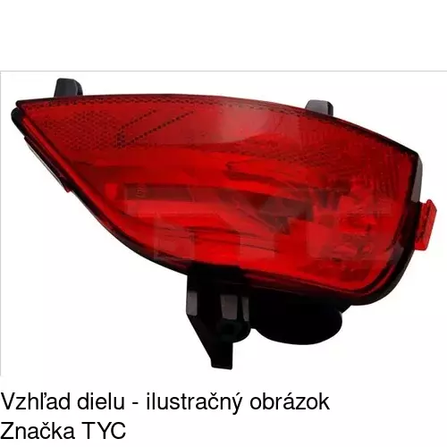 Hmlové svetlo - zadné POLCAR 603998-E