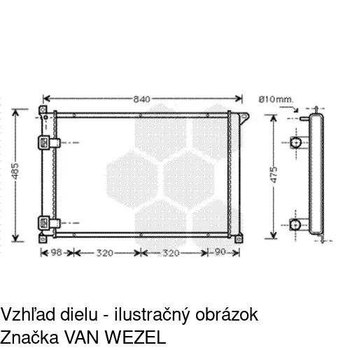 Chladiče vody 604108A1 /POLCAR/ - obr. 3