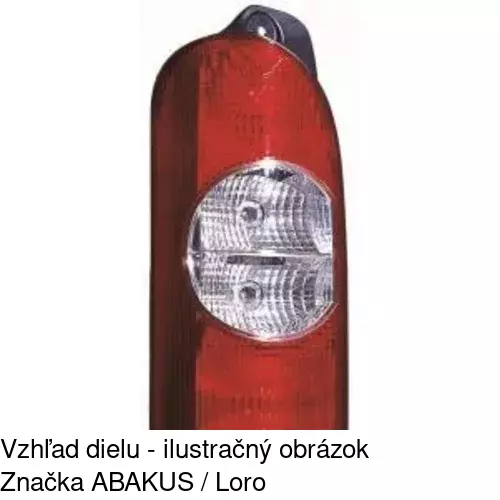 Zadné svetlo POLCAR 604188-V