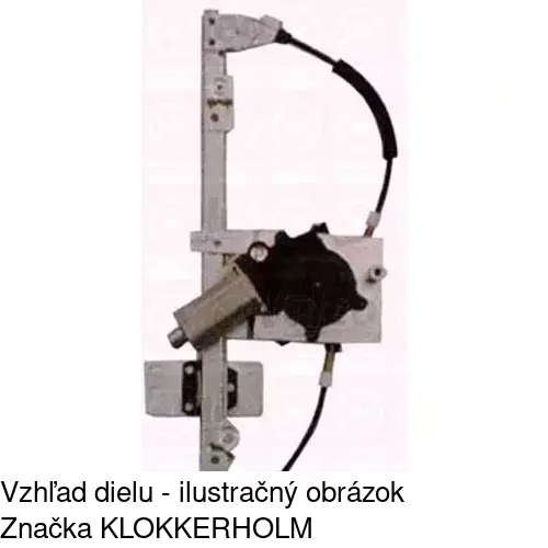 Mechanizmus sťahovania okna elektrický bez motora 6055PSG4 /POLCAR/