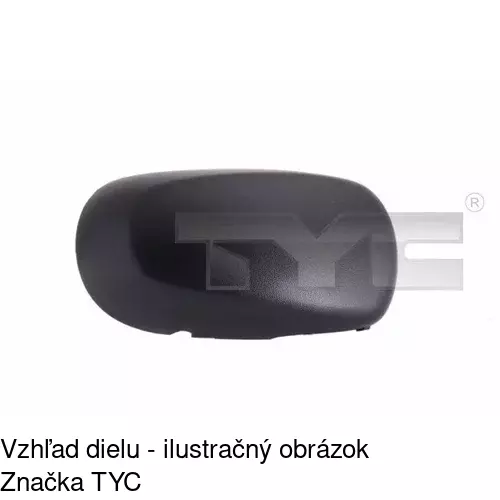 Rám vonkajšieho zrkadla 605654TM /POLCAR/ - obr. 1