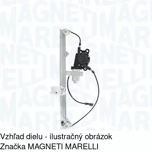 Mechanizmus sťahovania okna elektrický bez motora 6056PSG4 /POLCAR/ - obr. 2