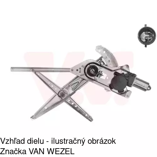 Elektrický mechanizmus okna dverí 6060PSE2A /POLCAR/ - obr. 3