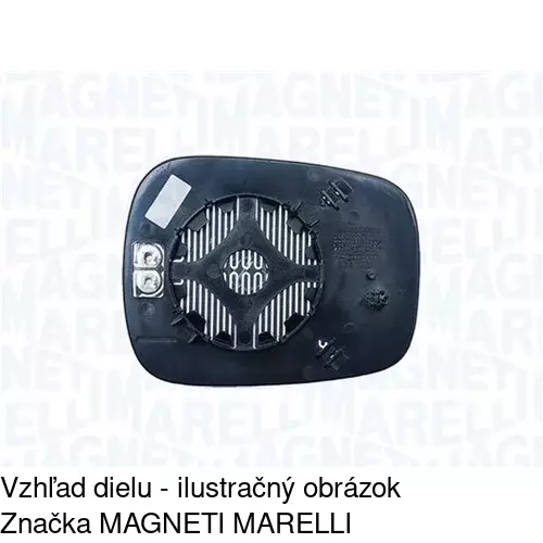 Sklo vonkajšieho zrkadla s držiakom 6061543E /POLCAR/ - obr. 5