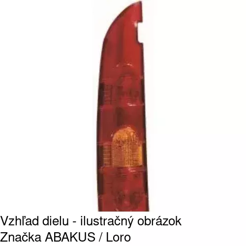 Zadné svetlo 606187-1 /POLCAR/ - obr. 1