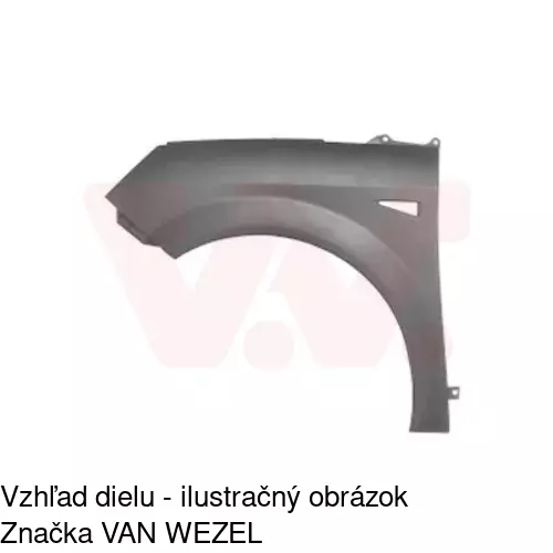 Predný blatník 607101-1 /POLCAR/ - obr. 1