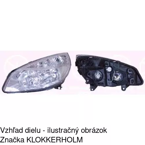 Hlavný reflektor 607110-E /POLCAR/ - obr. 1