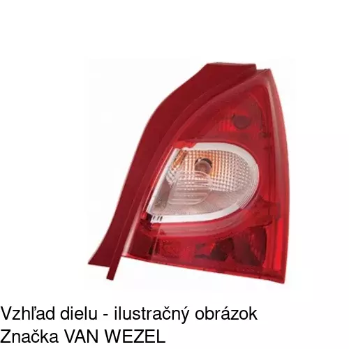 Zadné svetlo 60A188-H /POLCAR/ - obr. 1