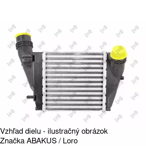 Chladiče vzduchu (Intercoolery) 60A1J81X /POLCAR/ - obr. 1