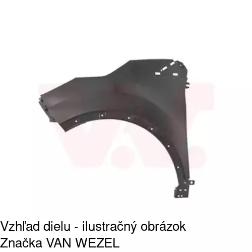 Predný blatník 60L101 /POLCAR/ - obr. 2