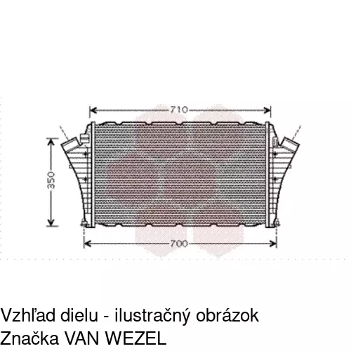 Chladiče vzduchu (Intercoolery) 6531J81X /POLCAR/ - obr. 1