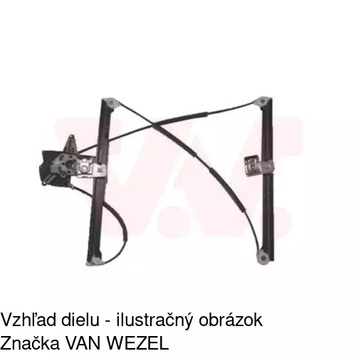 Mechanizmus sťahovania okna elektrický bez motora 6706PSG1 /POLCAR/ - obr. 5