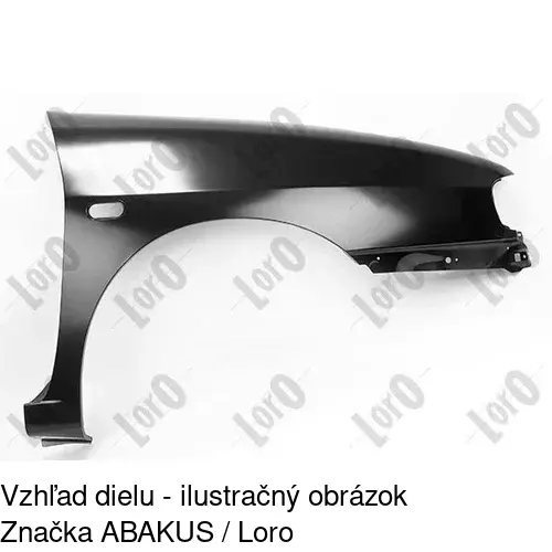 Predný blatník 671302-2 /POLCAR/ - obr. 1