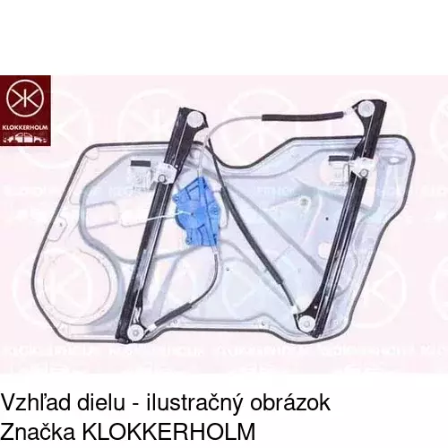 Mechanizmus sťahovania okna elektrický bez motora 6722PSG1 /POLCAR/ - obr. 2