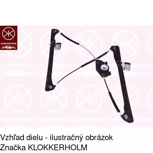 Mechanizmus sťahovania okna elektrický bez motora 6722PSG1 /POLCAR/ - obr. 3