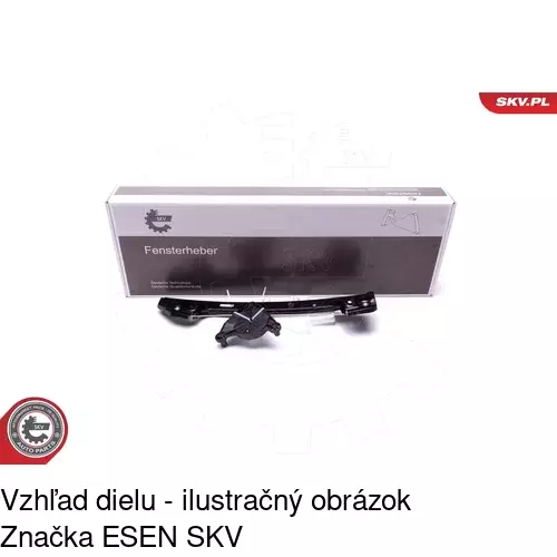 Mechanizmus sťahovania okna elektrický bez motora 6722PSG4 /POLCAR/ - obr. 5