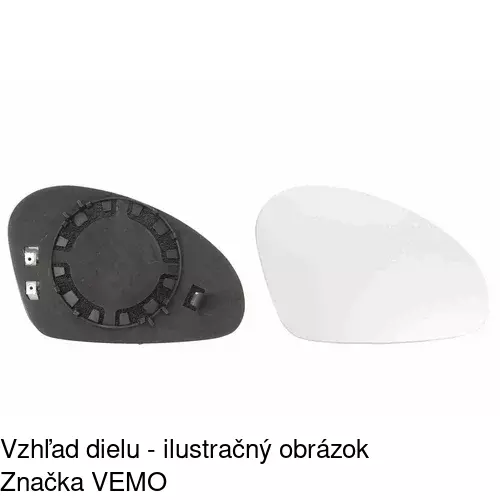Sklo vonkajšieho zrkadla s držiakom 6730547E /POLCAR/ - obr. 3
