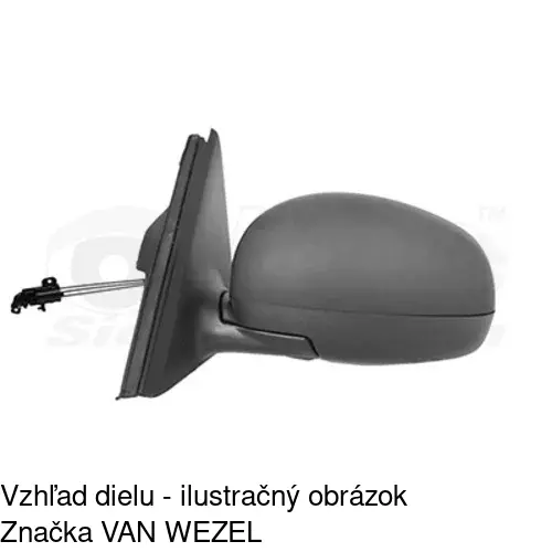 Rám vonkajšieho zrkadla 691554TM /POLCAR/ - obr. 5