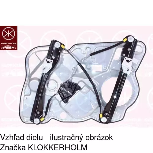 Mechanizmus sťahovania okna elektrický bez motora 6922PSG2 /POLCAR/ - obr. 1