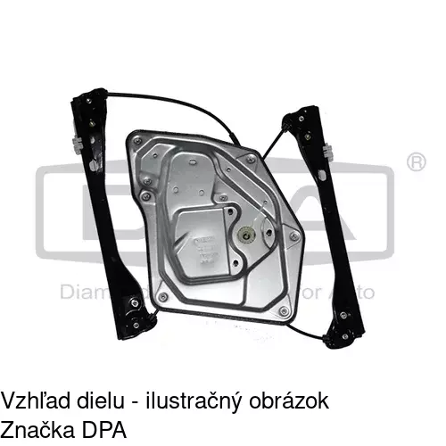 Mechanizmus sťahovania okna elektrický bez motora 6926PSG1 /POLCAR/ - obr. 2