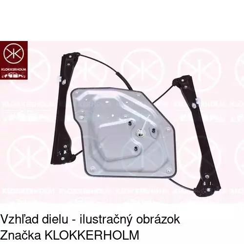 Mechanizmus sťahovania okna elektrický bez motora POLCAR 6926PSG2