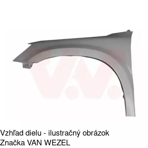 Predný blatník POLCAR 693501