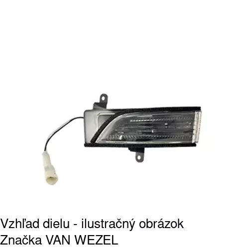 Vonkajšie spätné zrkadlo vľavo 72L1195E /POLCAR/ - obr. 3