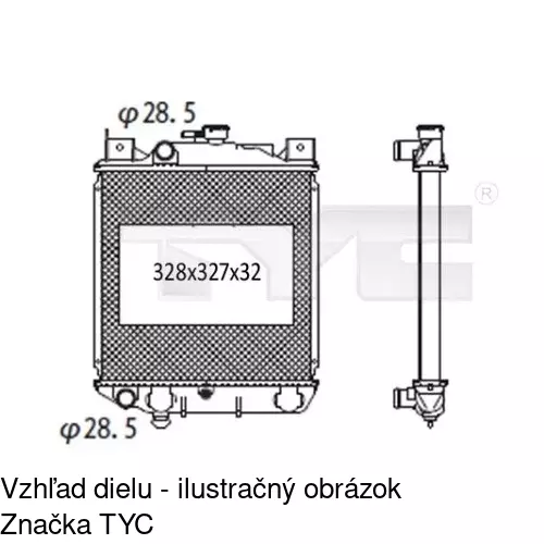 Chladiče vody POLCAR 7402082K