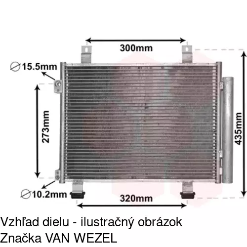 Chladiče klimatizácie 7406K82K /POLCAR/ - obr. 1