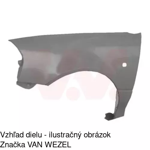 Predný blatník POLCAR 742201