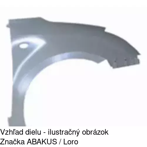 Predný blatník POLCAR 742302
