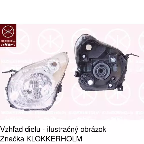 Hlavný reflektor 743109-E /POLCAR/ - obr. 2
