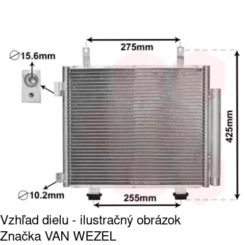 Chladiče klimatizácie 7431K81K /POLCAR/ - obr. 2