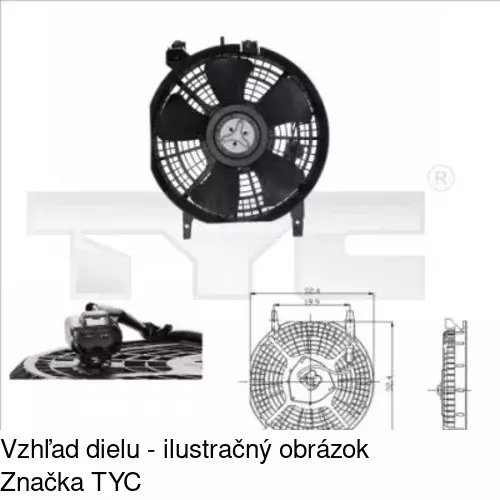 Ventilátory chladičov 811023W3 /POLCAR/ - obr. 1