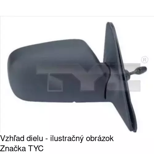 Vonkajšie zrkadlo POLCAR 8112511E