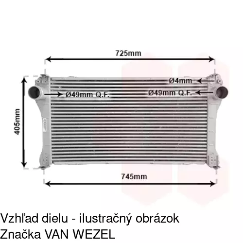 Chladiče vzduchu (Intercoolery) 8116J82X /POLCAR/ - obr. 2