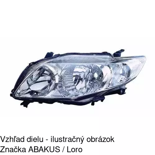 Hlavný reflektor 811709-E /POLCAR/ - obr. 2