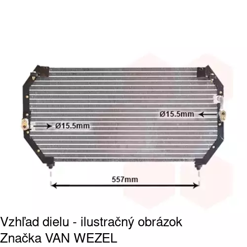 Chladiče klimatizácie 8122K8B1 /POLCAR/ - obr. 1